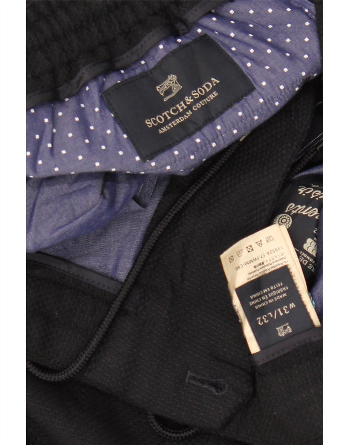 SCOTCH & SODA Pantaloni casual subțiri pentru bărbați L31 L29 Poliester negru