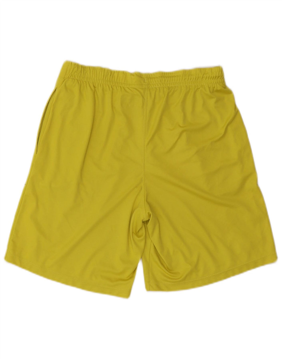 Pantaloni scurți sport grafic Kappa pentru bărbați, poliester galben mare