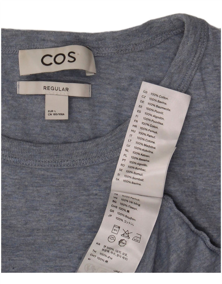 Cos Tricou obișnuit pentru bărbați Top mare, albastru, bumbac cu pete