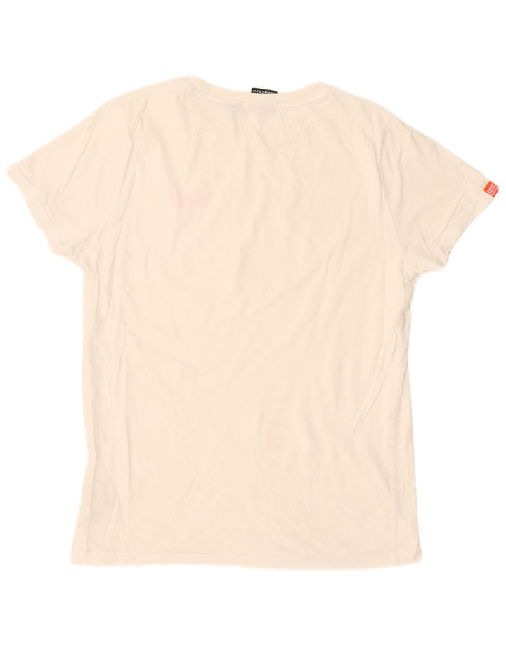 Tricou Superdry pentru bărbați Top XL Bumbac alb