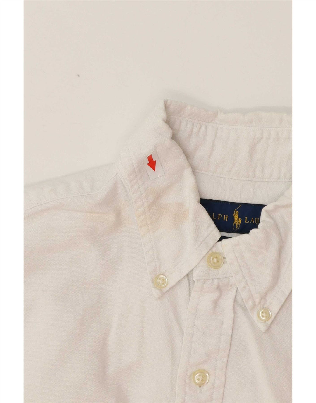 Cămașă pentru bărbați Ralph Lauren Slim Fit Bumbac alb mic
