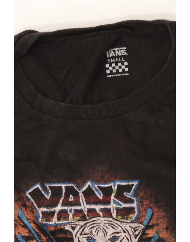 VANS Mens Graphic T-Shirt Top Small Black Vintage Vans and Second-Hand Vans from Messina Hembry 
