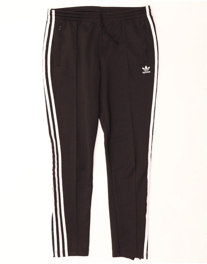 Pantaloni de trening Adidas pentru femei UK 12 Poliester mediu negru