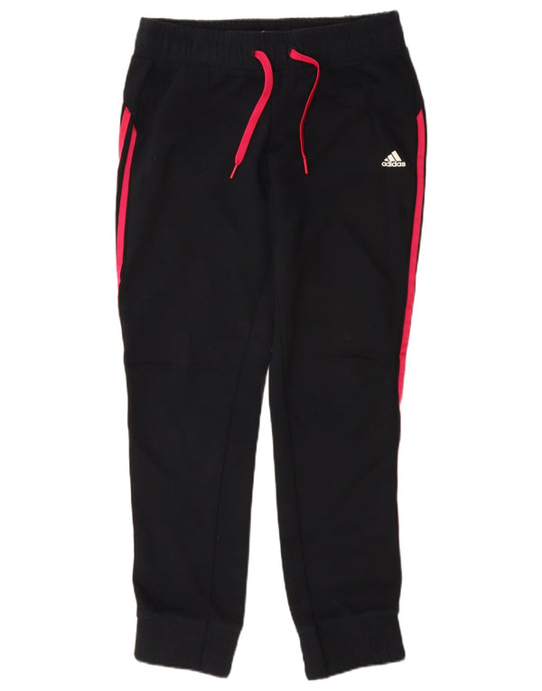 Pantaloni de trening pentru femei ADIDAS Joggeri UK 12/14 Bumbac mediu negru
