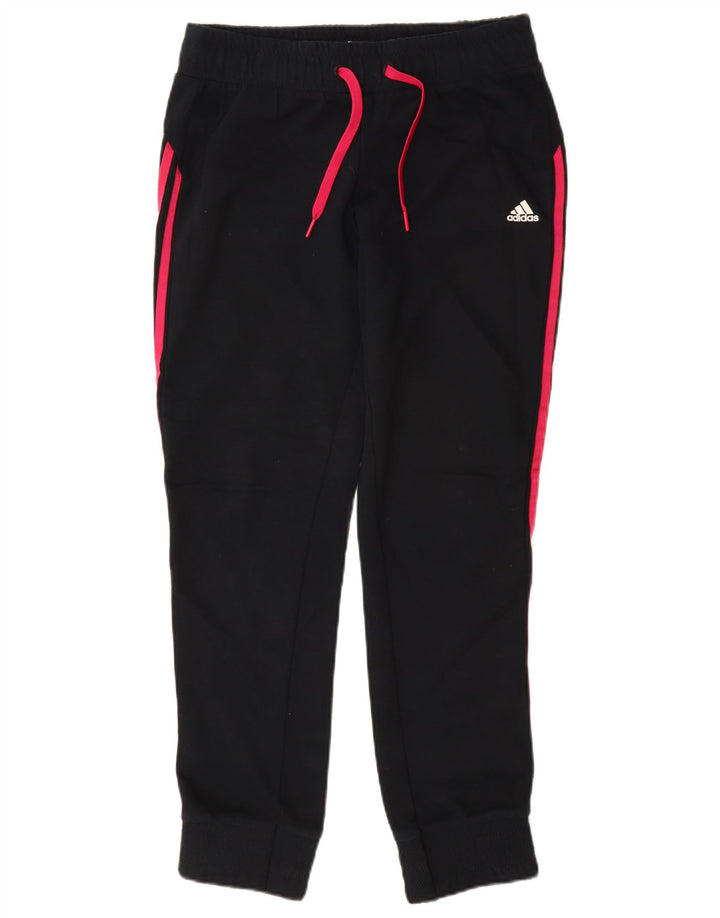 Pantaloni de trening pentru femei ADIDAS Joggeri UK 12/14 Bumbac mediu negru