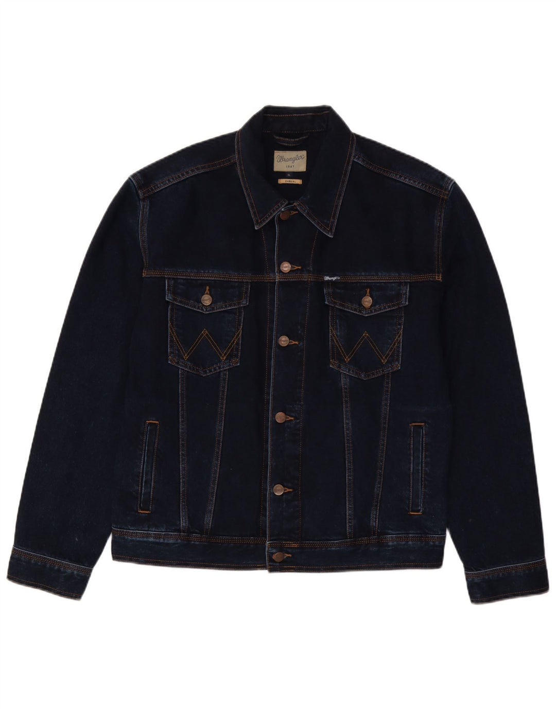 Jachetă de blugi pentru bărbați Wrangler UK 42 XL bumbac bleumarin