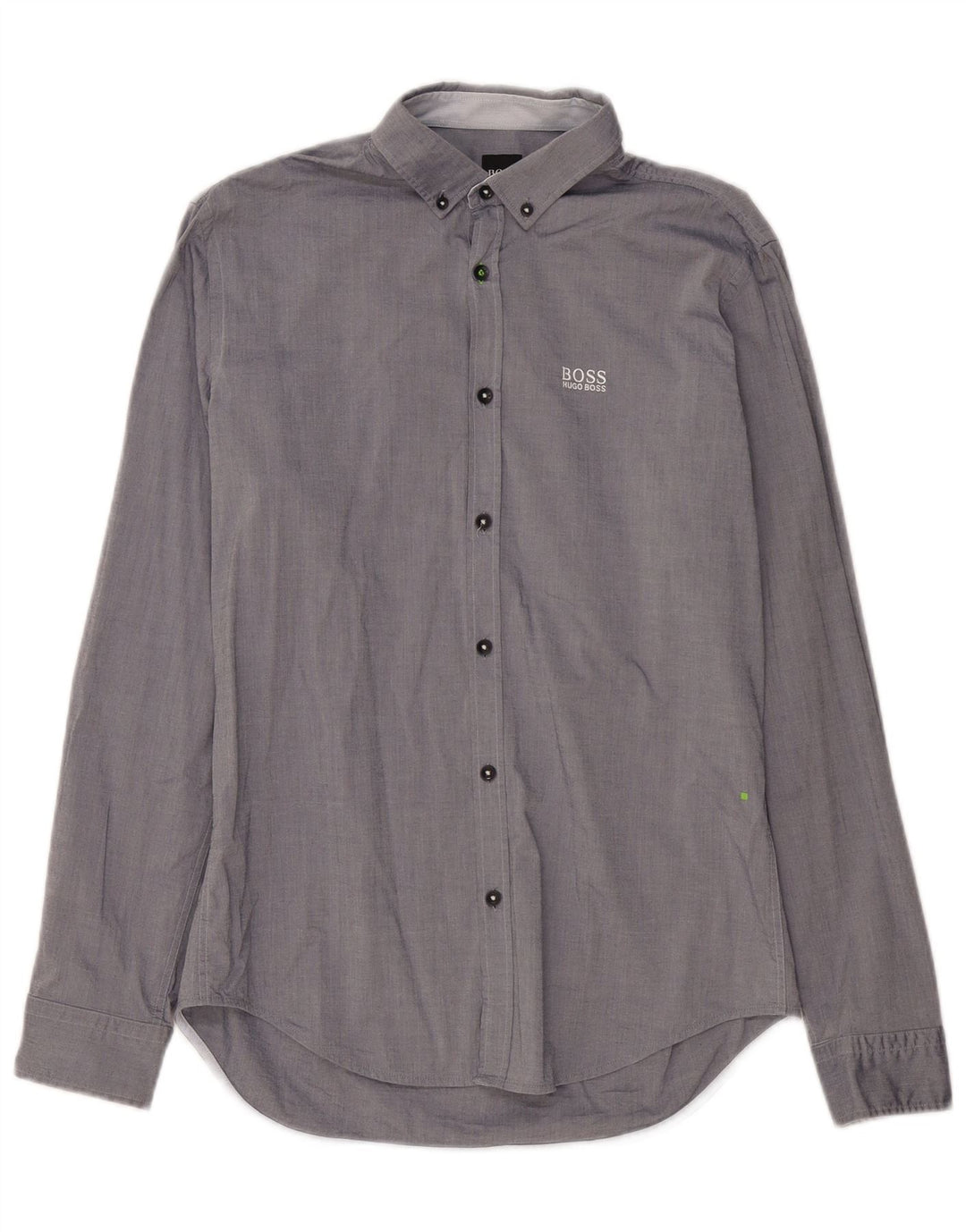 Cămașă pentru bărbați HUGO BOSS, cu tăiere obișnuită, din bumbac mediu albastru bleumarin