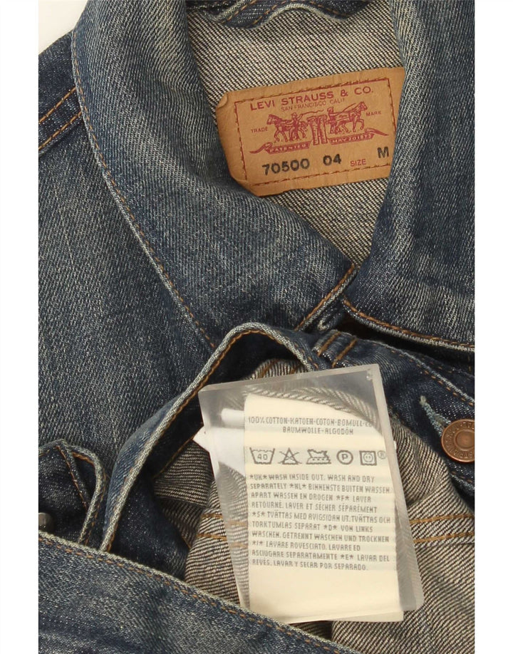 Jachetă de blugi pentru băieți Levi's 11-12 ani, bumbac albastru mediu
