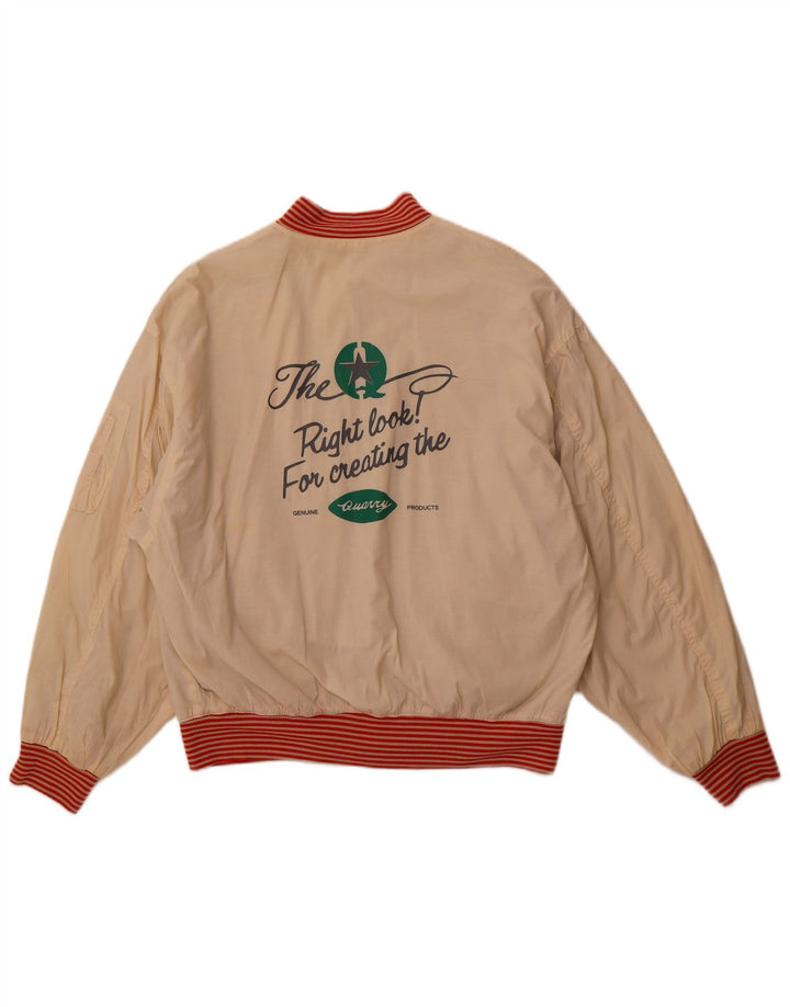 Jachetă reversibilă QUARRY pentru bărbați, UK 42 XL, bumbac alb