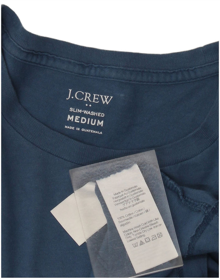 Tricou Slim Fit pentru bărbați J. CREW Top din bumbac albastru mediu