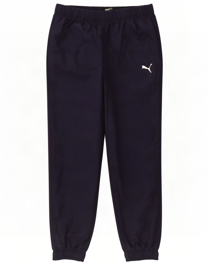 Pantaloni de trening pentru bărbați Puma Pantaloni de jogging mari poliester bleumarin