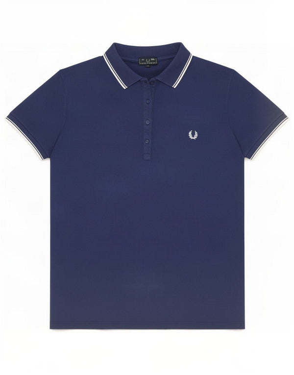 Tricou polo Fred Perry pentru femei UK 20 2XL Bumbac bleumarin
