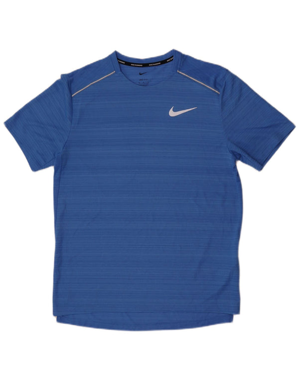 Tricou Nike Dri Fit pentru bărbați Top Medium Blue Striped Poliester