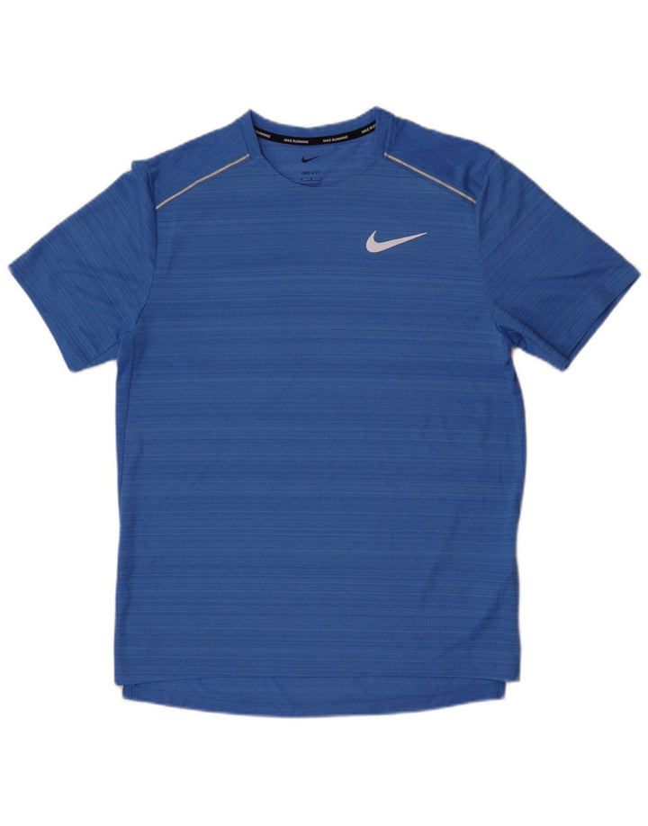 Tricou Nike Dri Fit pentru bărbați Top Medium Blue Striped Poliester