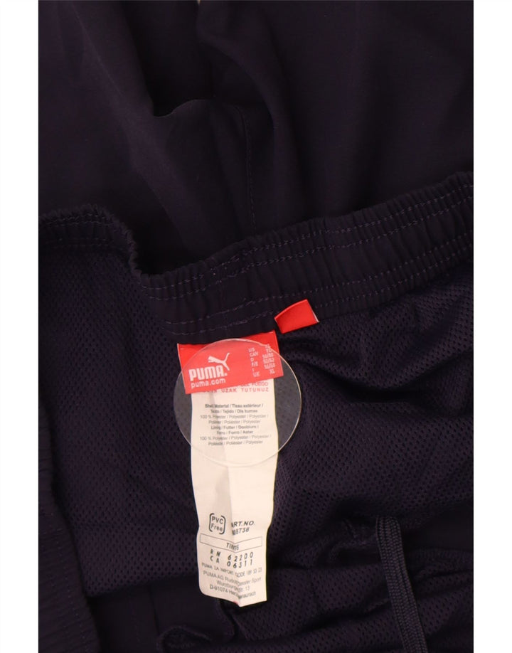 Pantaloni scurți sport grafic Puma pentru bărbați XL, poliester bleumarin
