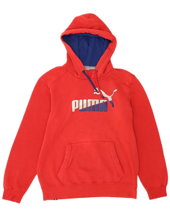 Pulover pentru bărbați Puma Graphic Hoodie, bumbac roșu mediu