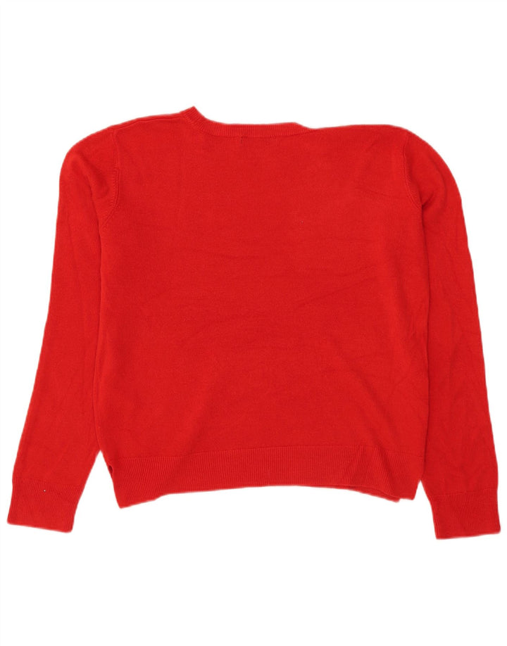 Pulover pentru femei Marks & Spencer Crop Crew Deck Pulover UK 12 Medium Red