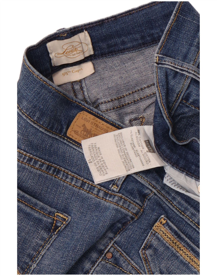 Blugi Levi's 515 Capri pentru femei US 12 Large W34 L18 Blue Bumbac