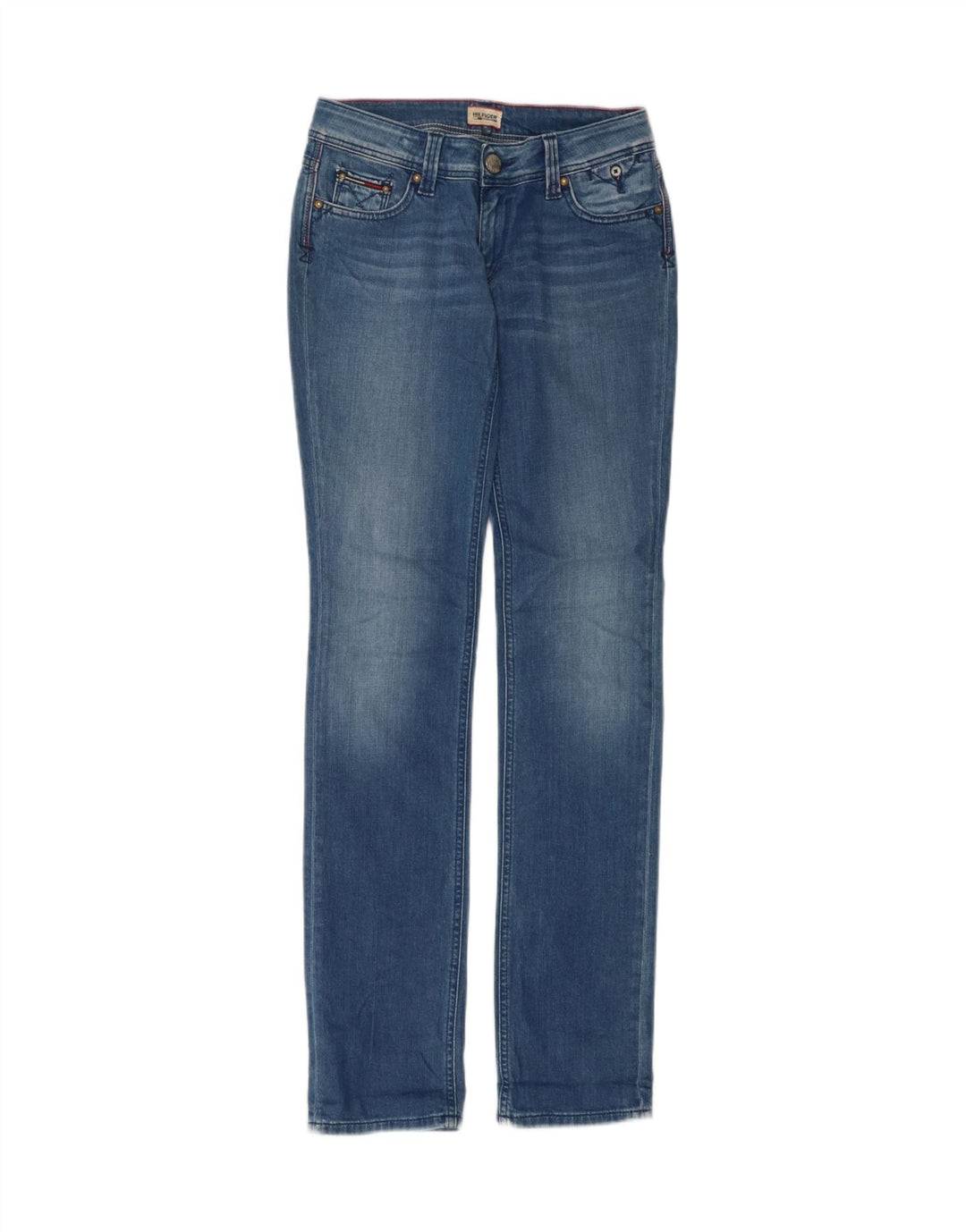 TOMMY HILFIGER Womens Slim Jeans  W26 L34 Blue Cotton Vintage Tommy Hilfiger and Second-Hand Tommy Hilfiger from Messina Hembry 