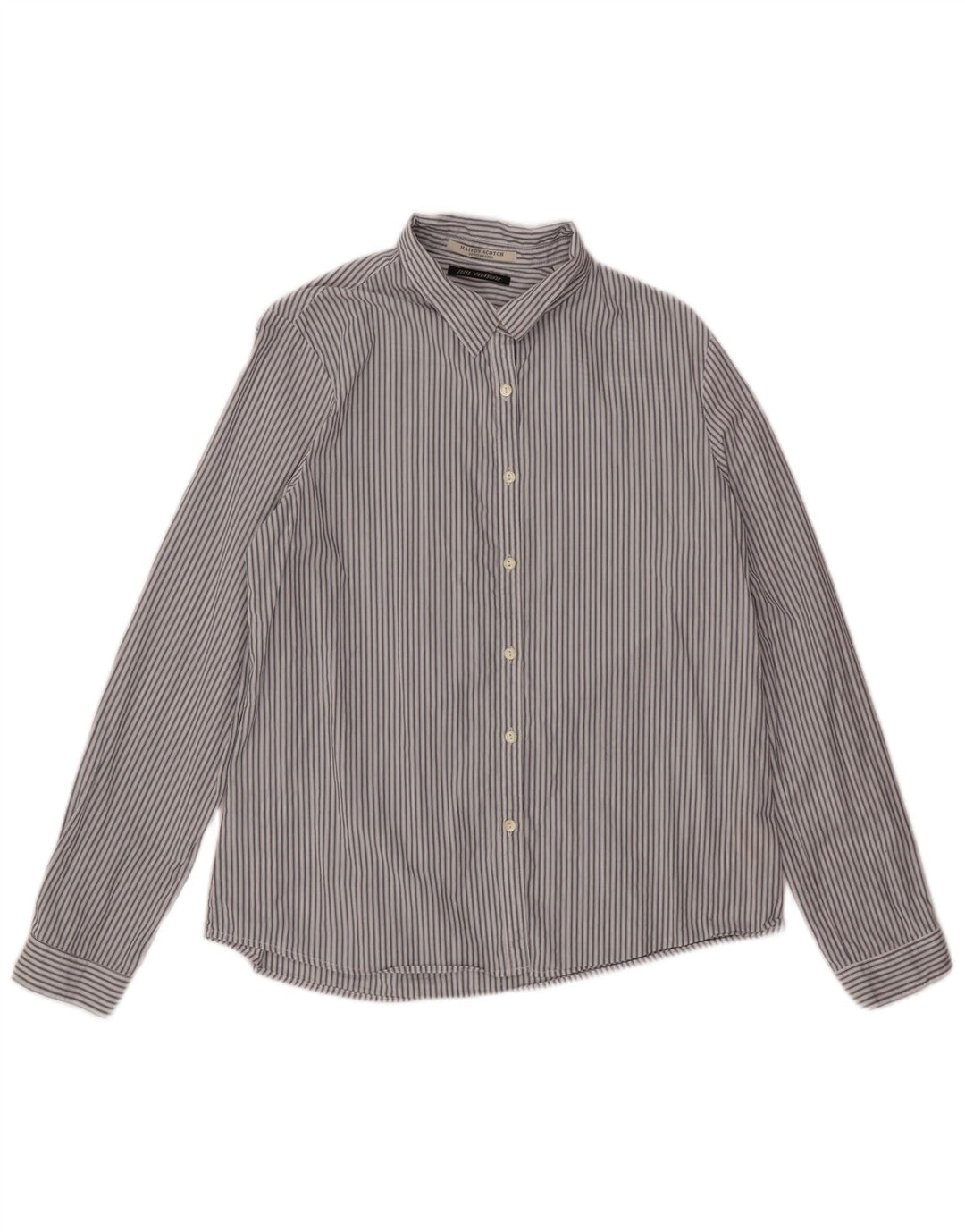 Cămașă pentru bărbați Scotch & Soda, bumbac cu dungi albe medii
