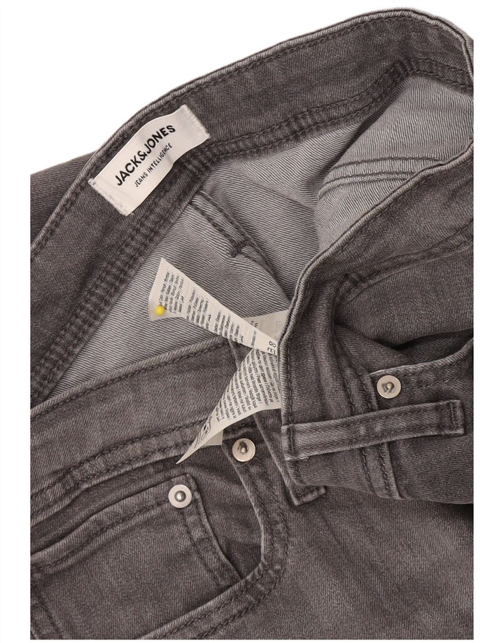 Blugi Jack & Jones GLENN Slim pentru bărbați W34 L33 bumbac gri