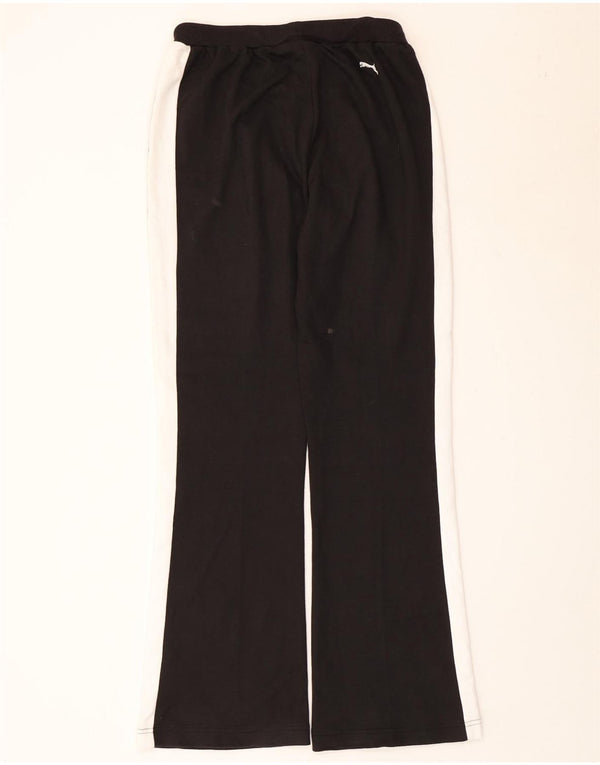 Pantaloni de trening Puma Flare pentru femei UK 12 Medium Black Colorblock Bumbac