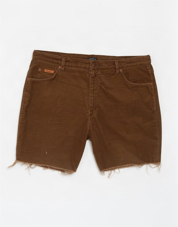 Pantaloni scurți Wrangler Texas Corduroy pentru bărbați W40 XL, bumbac kaki