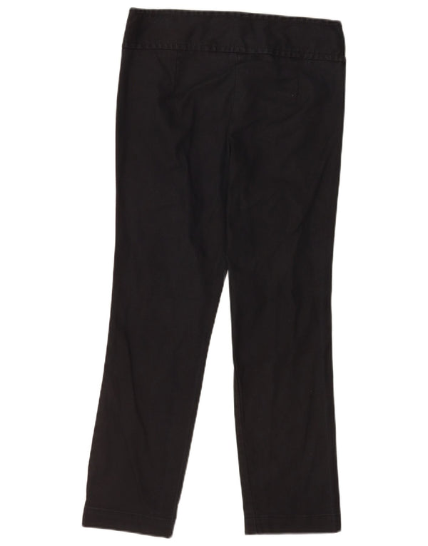 Pantaloni casual drepti pentru femei Benetton EU 40 Medium W28 L26 Bumbac negru