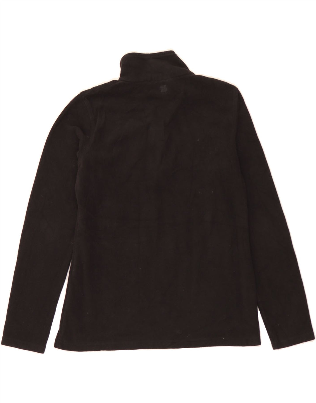 MOUNTAIN WAREHOUSE Womens Zip Neck Fleece Jumper UK 12 Medium Black Vintage Mountain Warehouse and Second-Hand Mountain Warehouse from Messina Hembry 