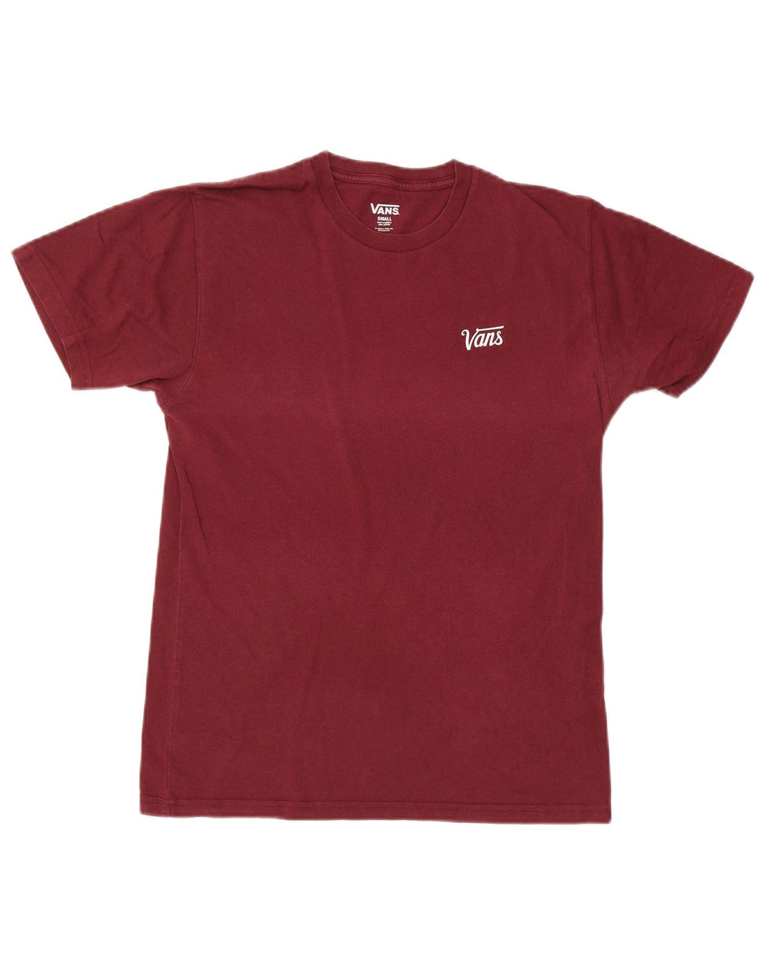 Tricou pentru bărbați Vans Top mic din bumbac Burgundy