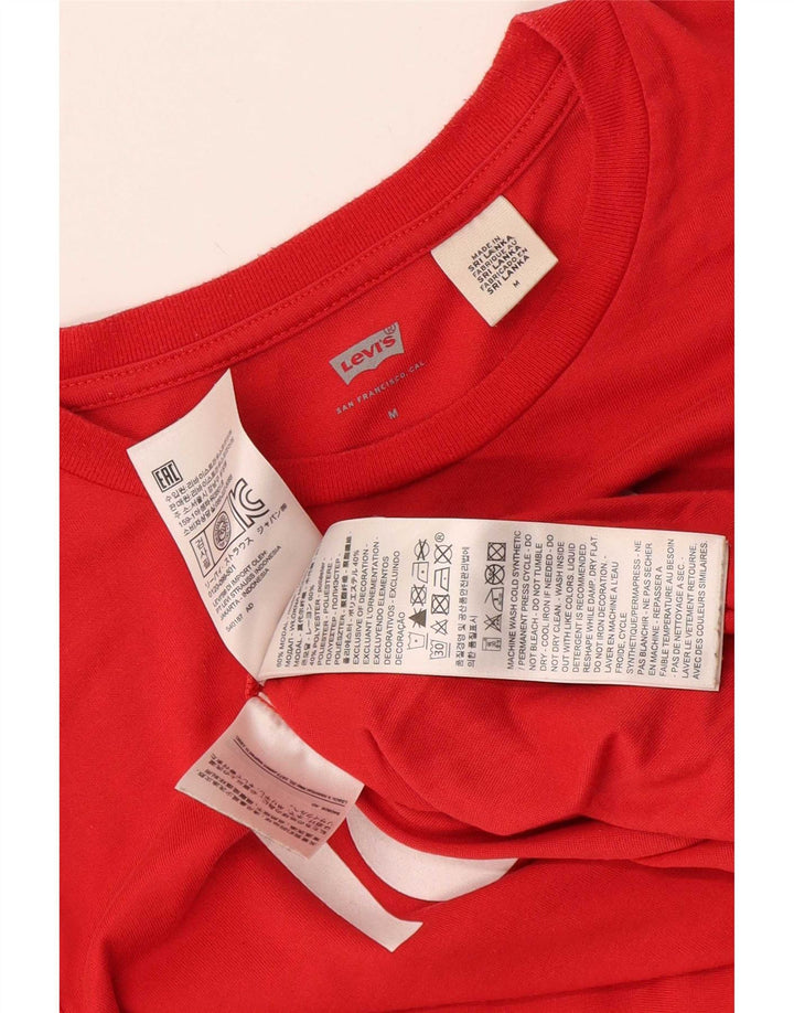 Tricou grafic Levi's pentru femei Top UK 12 Medium Red Modal