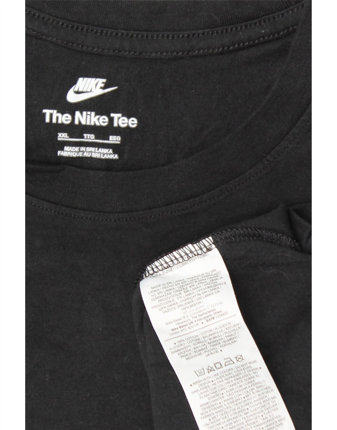 Tricou pentru bărbați NIKE Top 2XL bumbac negru