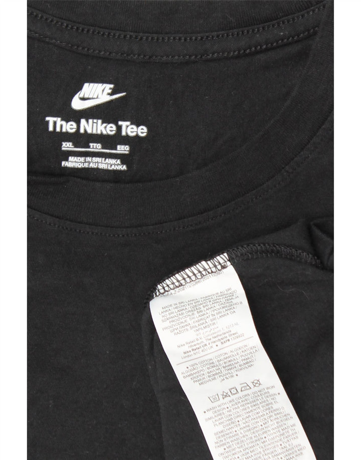 Tricou pentru bărbați NIKE Top 2XL bumbac negru