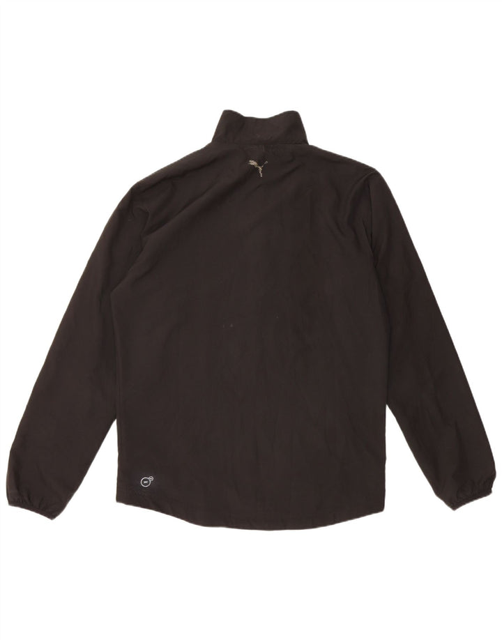 Jachetă de top pentru trening grafic PUMA pentru bărbați, poliester negru mic