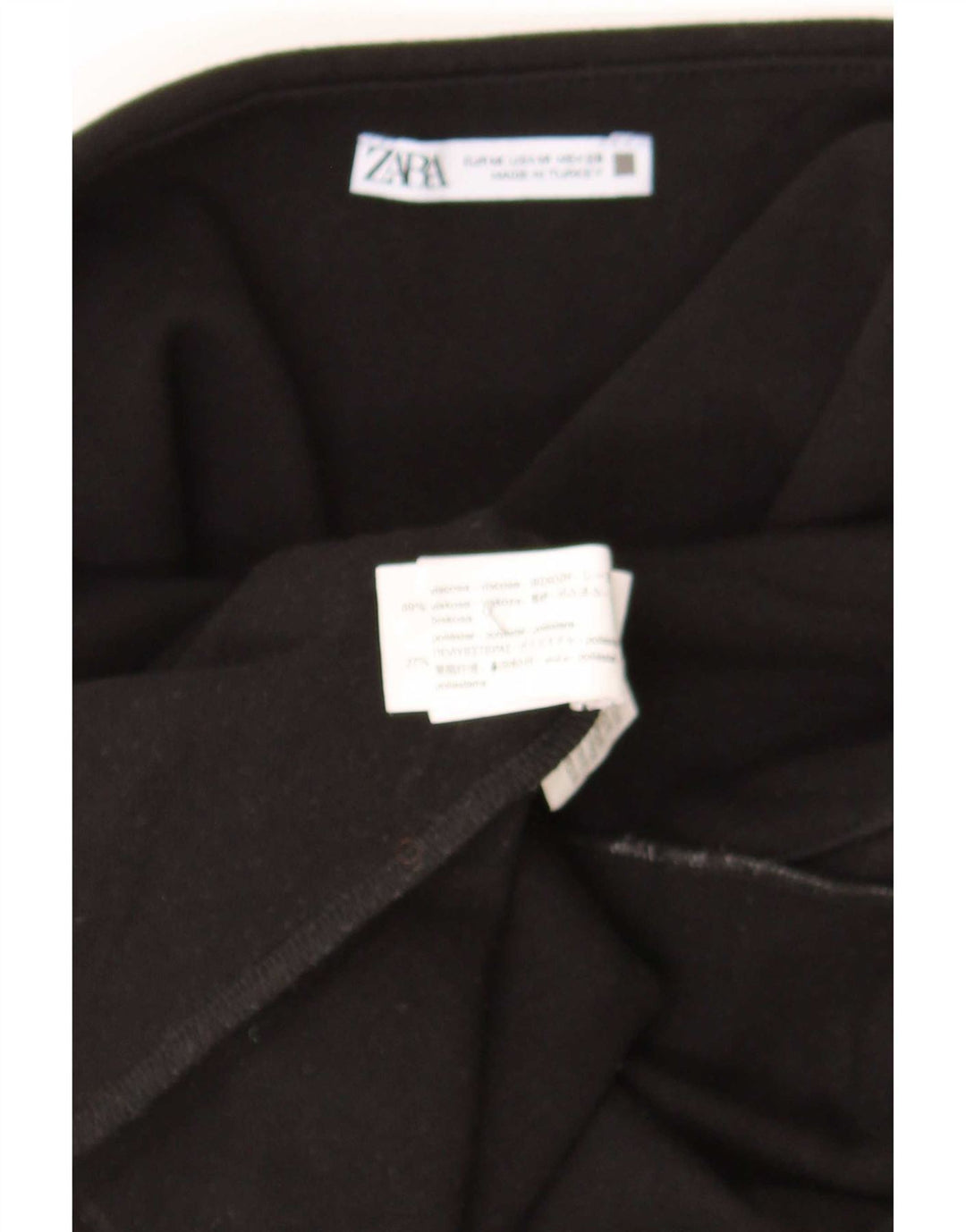 Rochie fără bretele pentru femei Zara UK 12 Medium Black Viscose