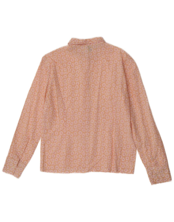 Cămașă Benetton pentru femei UK 12 Medium Orange Floral