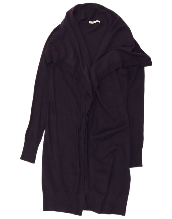 Pulover cardigan deschis pentru femeie Zara UK 12 Medium Bleumarin Viscoză