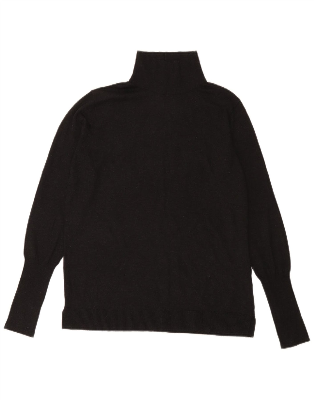 Pulover cu gât țestoasă pentru femei Zara UK 14, mare, negru, modal