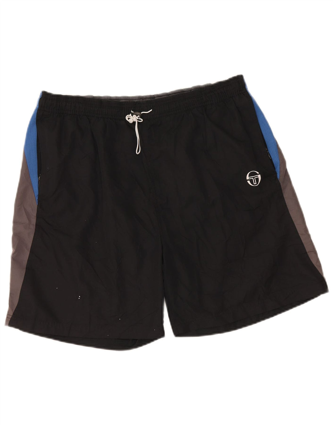 SERGIO TACCHINI Pantaloni scurți de înot pentru bărbați XL poliester color bloc negru