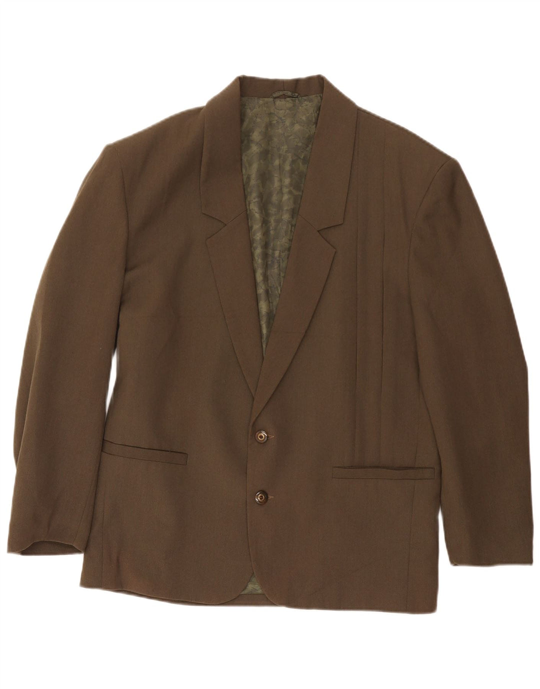 Jachetă vintage pentru bărbați cu 2 nasturi, UK 38 Medium Khaki Classic