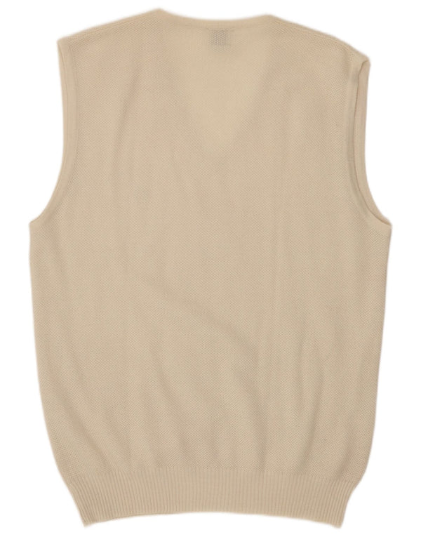 Vestă Vintage pentru bărbați Tank Top Mediu alb