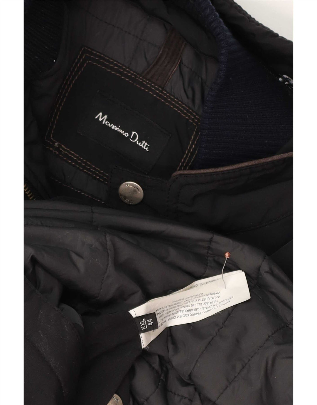 Massimo Dutti Blancă pentru bărbați UK 44 2XL Poliester negru
