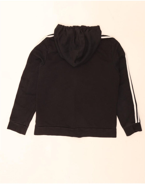Pulover adidas cu capota cu fermoar, cu formă regulată, pentru femei, Marea Britanie 16/18, sport mare, negru