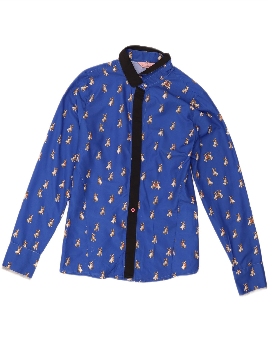 Cămașă pentru femei Ted Baker Mărimea 2, albastru, poliester cu imprimeu animal