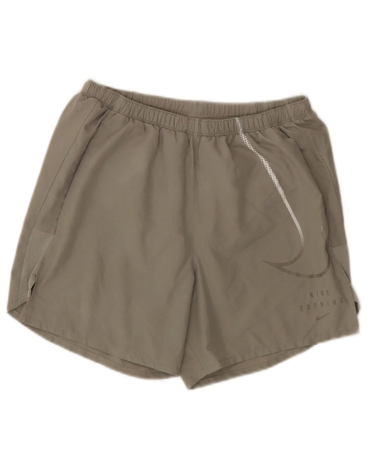 Pantaloni scurți sport Nike Dri Fit Graphic pentru bărbați, poliester mici, gri