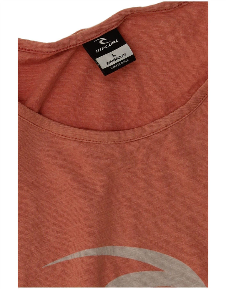 Tricou grafic Rip Curl pentru bărbați, cu croiala standard, Top mare portocaliu