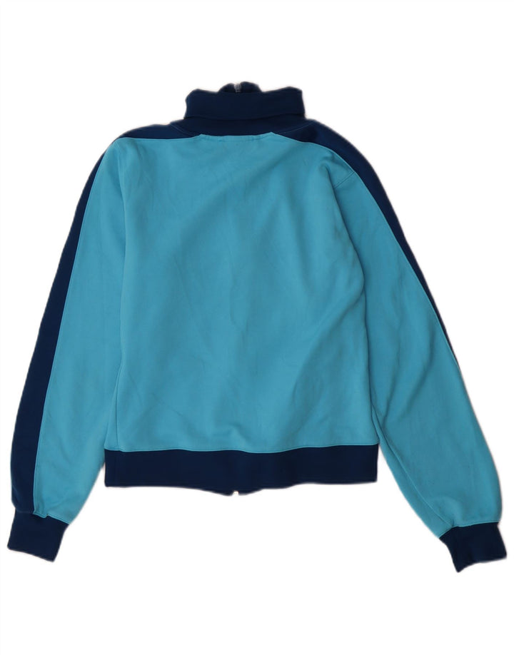 Jachetă de top pentru trening PUMA Crop pentru femei UK 10 Small Blue Colorblock