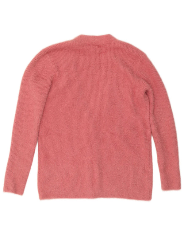 Pulover cardigan pentru femei Lipsy UK 12 Medium Pink Nylon