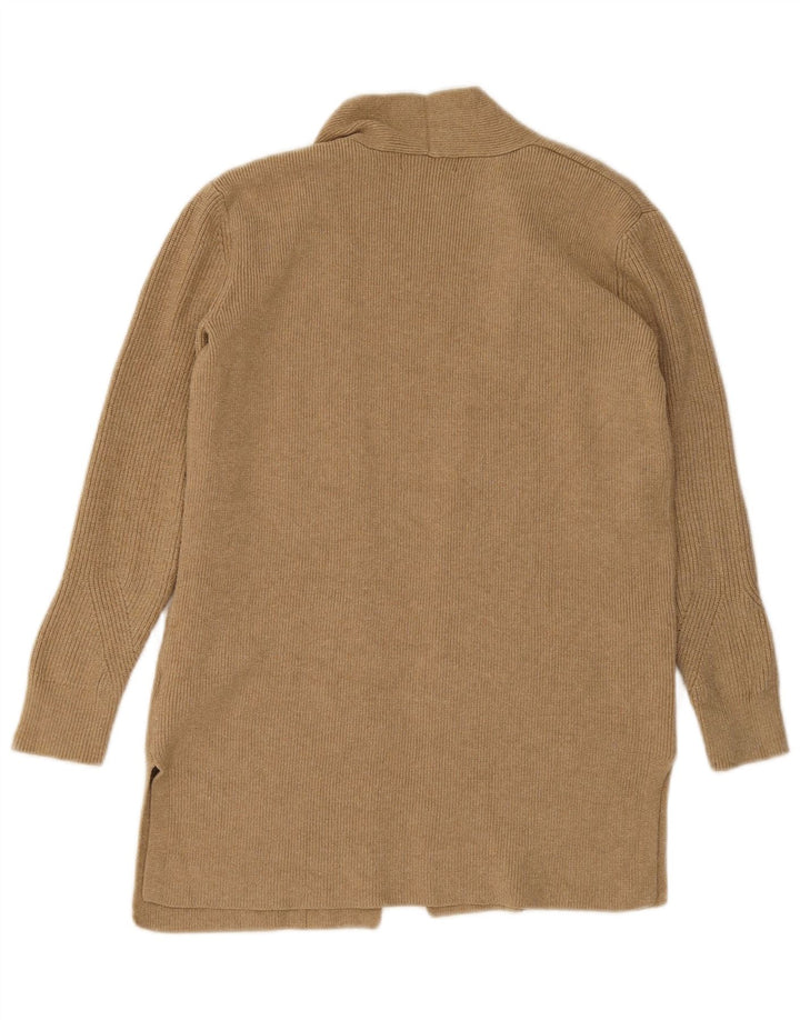Pulover cardigan deschis pentru femei Marks & Spencer UK 8 mic, bej, viscoză