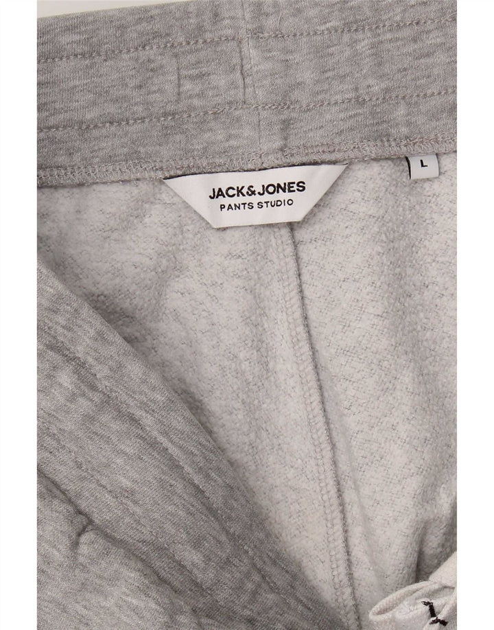 Jack & Jones Pantaloni de trening pentru bărbați Joggeri mari, gri